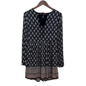 🌼 5/$25 Sale🌼 Xhilaration black beige knee-length boho lightweight dress size M